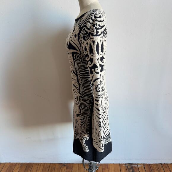 Vintage Y2K JEAN PAUL GAULTIER Iconic Wool Tattoo Dress - Picture 5 of 10